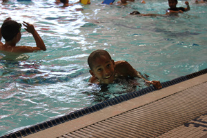 Swimming at the Summer Youth Sports Program