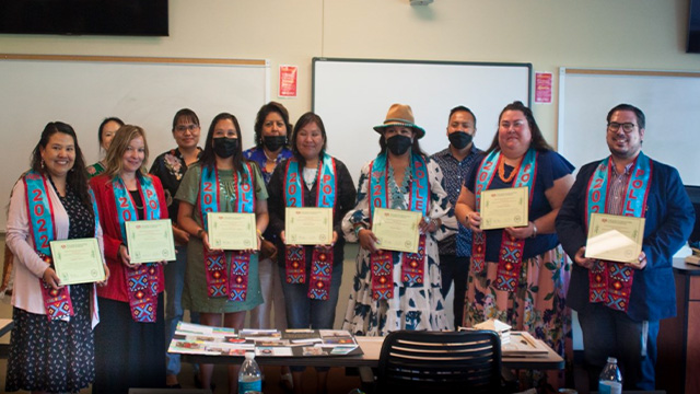photo of group of Native American students from the POLLEN cohort